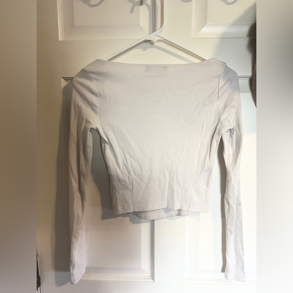 Zara Long Sleeve Top with square cut - Picture 2 of 2